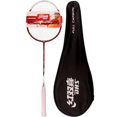 

Double Happiness DHS G530 Full carbon badminton red has threaded