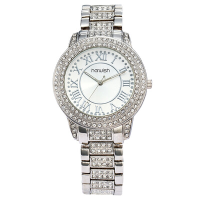 

Мода роскошный дизайн Элегантные женские платья Bling Часы с бриллиантами Часы Кристалл Relojes Mujer Женщина для стальной ленты часы WH1501
