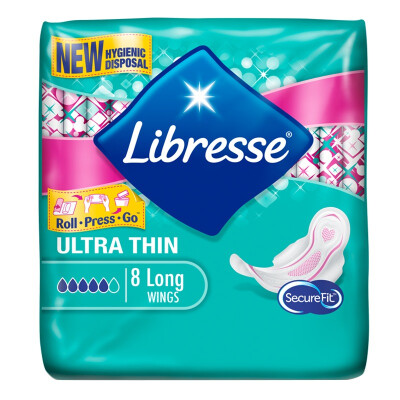 

light curve (Libresse) daily sanitary napkins 284mm 24 pieces of dry instantaneous suction leak-proof plastic shape of the amount of long-term use [European original import