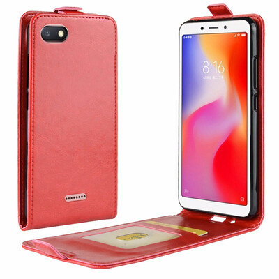 

for Xiaomi Redmi 6A WIERSS Flip Leather Case for Xiaomi Redmi 6A 2GB 16GB 3GB 32GB Retro Wallet Case Leather Cover Cases Fundas