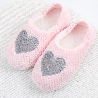 

Qinglan month shoes cotton slippers soft bottom non-slip winter warm home slippers pregnant women shoes love section 38-39