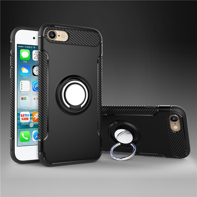 

Apple Iphone 66S Armor Car Magnetic Suction Ring Bracket Silicon TPU Hard PC Phone Case