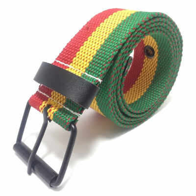 

Men Fashion Casual stripe Canvas Tactical Belt