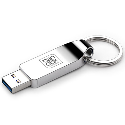 

bandisk PRO 64GB USB30 high speed U disk all metal simple fashion car U disk large steel ring portable version