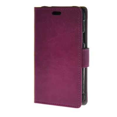 

MOONCASE Synthetic Leather Flip Wallet Card Slot Bracket Back чехол для Samsung Galaxy Xcover 3 SM-G388F Purple