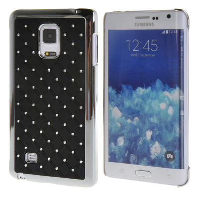 

MOONCASE Hard Chrome Rhinestone Bling Star Back Case Cover for Samsung Galaxy Note Edge N9150 Black