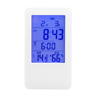 

MITIR home with time alarm clock thermometer&hygrometer office desktop greenhouse thermometer HTC-1