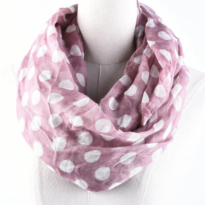 

Guttavalli New Arrival Fashion Women Dot Ring Scarves Small Print Dots Loop Shawl Female Round Soft Infinity Nice Chevron Scarf