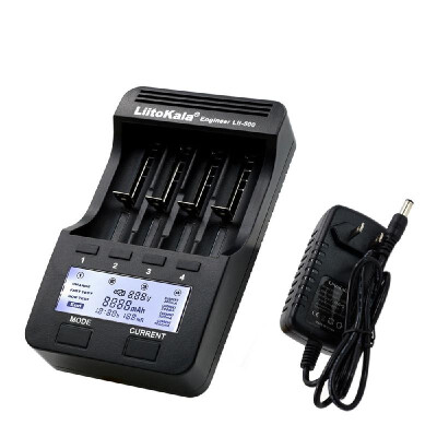 

Romacci LiitoKala Lii-500 4 Slots Smart Intelligent Battery Charger Kit with Car Charger