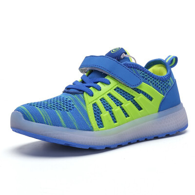 

Warm like home 2018 New 28-37 USB Charger Glowing Sneakers Led Children Lighting Shoes Boys Girls illuminated Luminous Sneaker