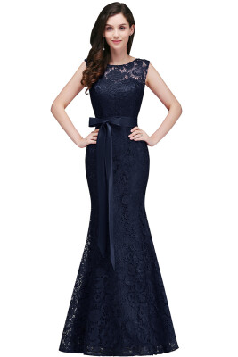 

Lace Sheath Mermaid Evening Party pageant Dresses Prom Bridesmaid Elegant Mother Of The bride Gown