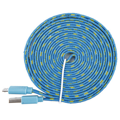 

3Ft 6Ft 10Ft Durable Nylon Braided Flat Micro USB Charger Data Cable for Samsung Galaxy S4 HTC Sony LG