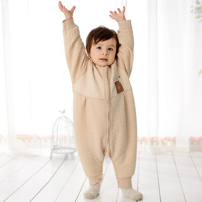

Will Beilu WELLBER baby color cotton air layer long ears rabbit girl baby legs sleeping bags 85cm
