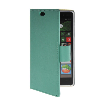 

MOONCASE Slim Leather Side Flip Wallet Card Slot Pouch Stand Shell Back Case Cover for Nokia Lumia 830 Azure