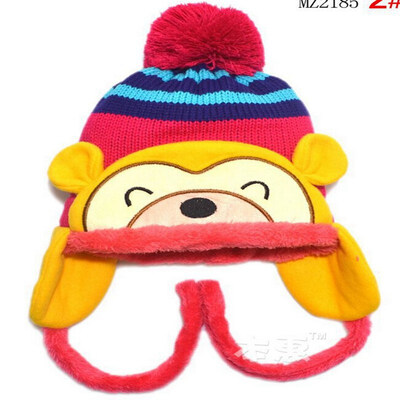 

Buebos Ninos Children's Hat Autumn Winter Style Cartoon Cashmere Earmuffs Kids Boy Girl Beanie Hat