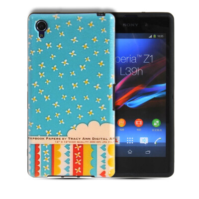 

MOONCASE Watercolor Art Soft Flexible Silicone Gel TPU Skin Shell Back Case Cover for Sony Xperia Z1 L39h