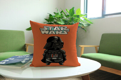 

Cntomlv Cartoon cotton Linen wars decorative cushion cover Sofa Throw Pillow Cover case Chair Car home living room decoration gift