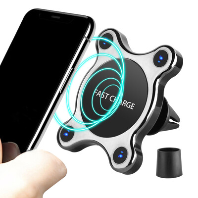

LUNDA 360 Degree Rotation QI Standard Phone Car Magnetic Wireless Charger For Iphone 8 Iphone X Samsung S8 S8 Plus S7 Edge S7