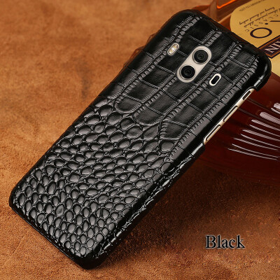 

Genuine Leather Phone Case For Huawei Mate 10 Case Crocodile Texture Back Cover For P9 P10 Plus Case