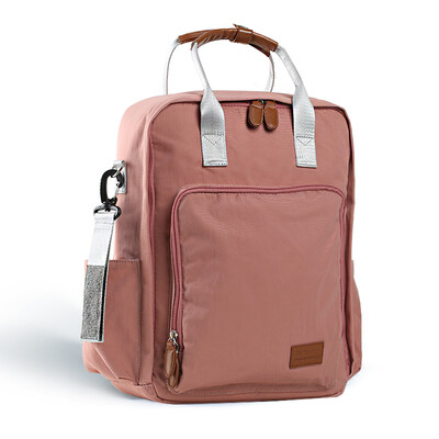 

Five small trucks Five trucks Mummy bag female backpack mother&child fashion multi-function large capacity out of the mother student bag coconut shell brown