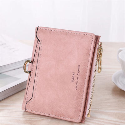 

Women Short Small Money Purse Wallet Lady Leather Folding Coin Card Holder