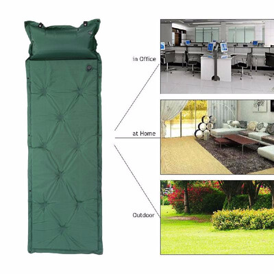 

TOMSHOO Outdoor Camping Thick Automatic Inflatable Mattress Self-Inflating Tent Mat Picnic Mat with Pillow