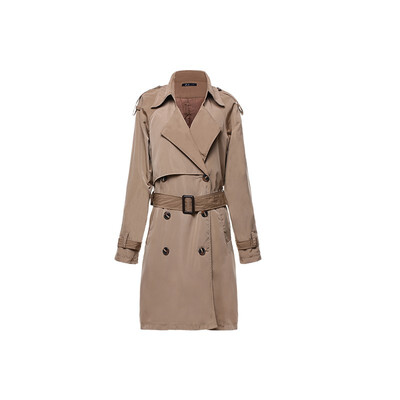 

Womens womens long windbreaker 2018 autumn new trench coat