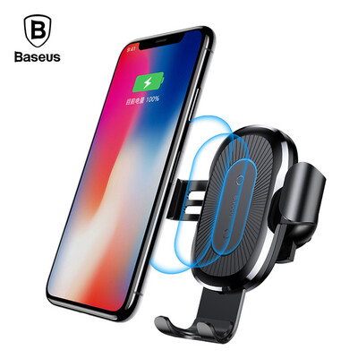 

Multi-function Baseus 10W Combination Qi Wireless Charger&Mobile Phone Holder suitable with Type-c Android Iphone Receiver f