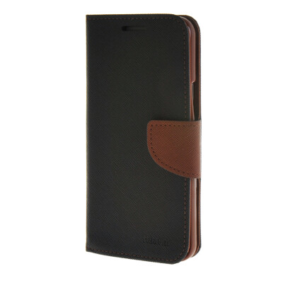 

MOONCASE Cross pattern Leather Flip Wallet Card Slot Stand Back Case Cover for HTC One E9+ E9 Plus Black Brown