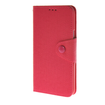 

MOONCASE Leather Side Flip Wallet Card Slot Pouch Stand Shell Back Case Cover for Samsung Galaxy E5 Hot pink