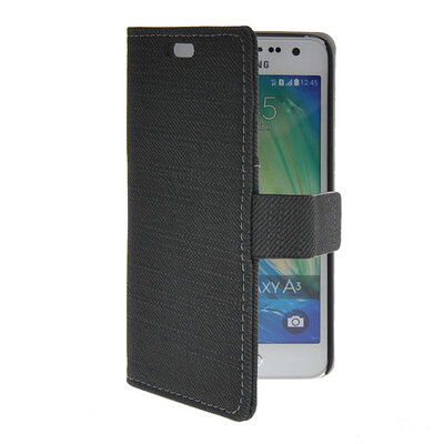 

MOONCASE Slim Leather Side Flip Wallet Card Slot Pouch with Kickstand Shell Back чехол для Samsung Galaxy A3 Sapphire