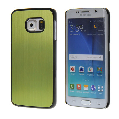 

MOONCASE Fashion Brushed Aluminium Metal Hard Case Cover for Samsung Galaxy S6 Edge Green