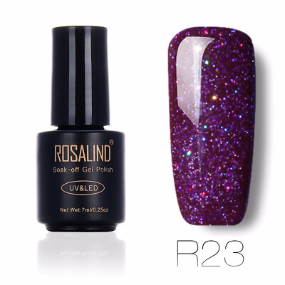 

ROSALIND Gel 1S Rainbow Series Colorful UV LED Gel Nail Polish 7ML Long Lasting Painting Nail Art Soak-off Gel Varnish 01-29