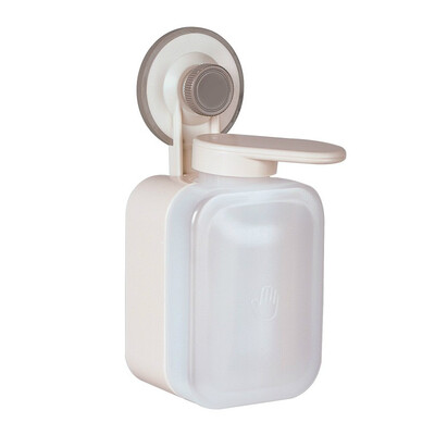 

Plastic Wall Mounted hand Liquid Soap Dispenser Sucker Shampoo Lotion Bottle Sanitizer Container Box