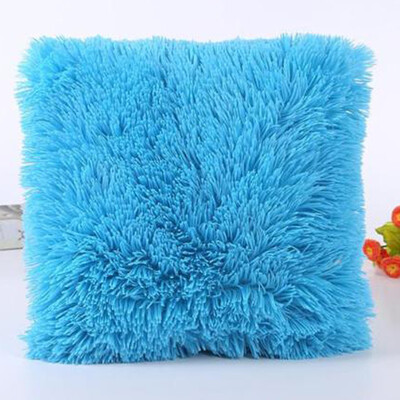 

Cntomlv Solid Soft Plush Faux Fur Wholesale Decorative Cushion Cover Throw Pillows For Sofa Car Chair Hotel Home Decoration