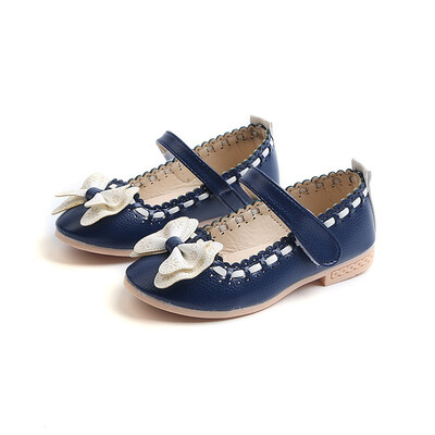 

COMFY KIDS 2018 Pu Leather Girls Flats shoes fashion tie size 21-30 girls kids princess shoes baby girls dance flat shoes