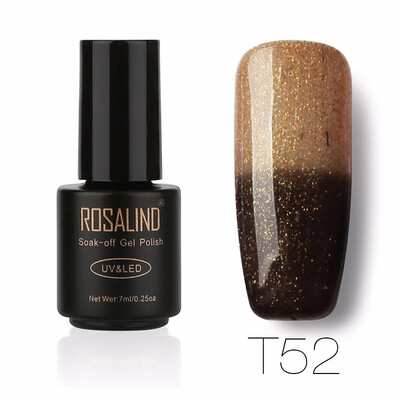 

ROSALIND Gel 1S 7ML Changing Temperature Nail Polish UV LED Glitter Manicure Nail Art Semi Permanent Soak Off Gel Lacquer
