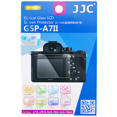 

JJC GSP-A7II Sony ILCE-7M2, 7RM2, a7S II, a7 II, a7R II camera tempered glass film HD anti-scratch gold film electrostatic adsorption film