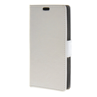 

MOONCASE Smooth Skin PU Wallet Flip Card Stand Back Leather Case Cover for LG Leon 4G LTE C40 H340n White