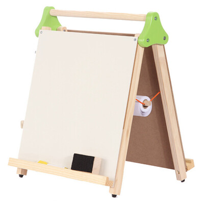 

Wooden child toys multi-functional drawing board wood on both sides of the magnetic large drawing board early learning learning educational toys TZ-B5034