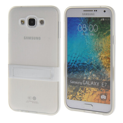 

MOONCASE Galsxy E7 Case Jelly color Silicone Gel TPU Skin Slim With Stand Back Case Cover for Samsung Galsxy E7 Clear