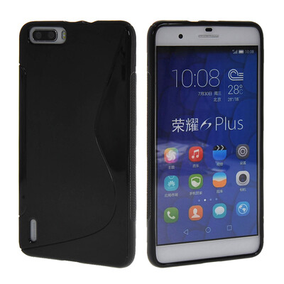 

MOONCASE S - линия Мягкие гибкие силиконовый гель ТПУ Оболочка задняя крышка чехол для Huawei Honor 6 плюс черный 6X