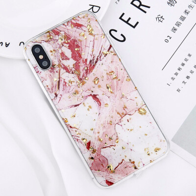 

Glitter Bling Gold Powder Phone Case Marble Silicon Soft TPU Cases For iPhone 6 6s 7 8 Plus