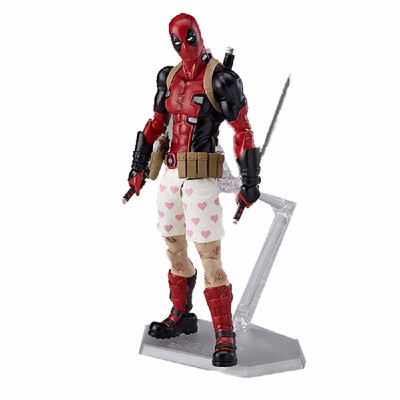 

Ryan Reynolds Movable Joints Second Generation Flower Shorts Deadpool Action Figure Toy Car Furnishing Collection