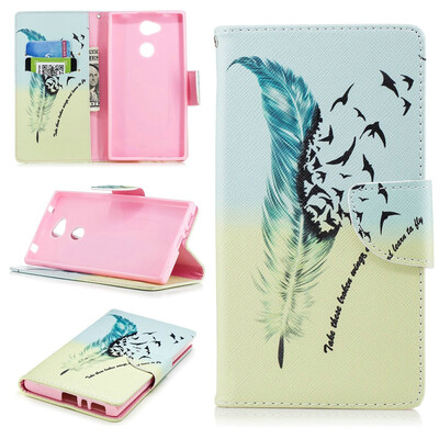 

BEFOSPEY Painting PU LeatherSoft TPU Card Slot Stand Wallet Case For Sony Xperia L255"2018