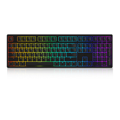 

AKKO Ducky Zero 3108S RGB Symphony Backlit Mechanical Keyboard 108 Original Cherry Axis PBT Key Cap Black Green Axis Eat Chicken Keyboard Game Keyboard