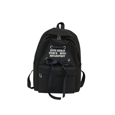 

Fashion New Canvas Backpack Bag for Teenage Girls Student Younger Sister Cute Female Middle School Student Wind Bag Travel