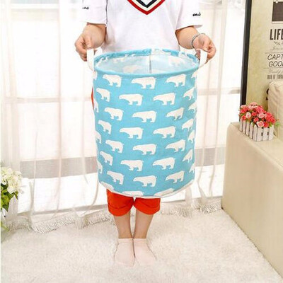 

Cartoon Cotton Linen Storage Box Sundries Storage Organizer Bathroom Storage