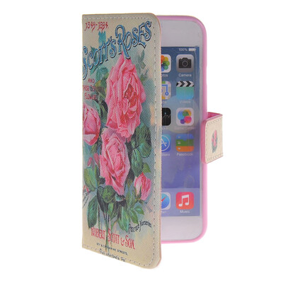 

MOONCASE Pattern Style Leather Side Flip Wallet Card Slot Pouch Stand Shell Back Case Cover For Apple iPhone 6 ( 4.7 inch )