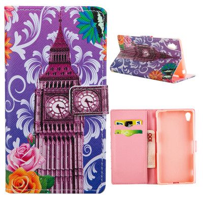 

MOONCASE Case for Sony Xperia Z2 Flip PU Leather Fold Wallet Card Slot Kickstand Back Case Cover [Pattern series] /a17